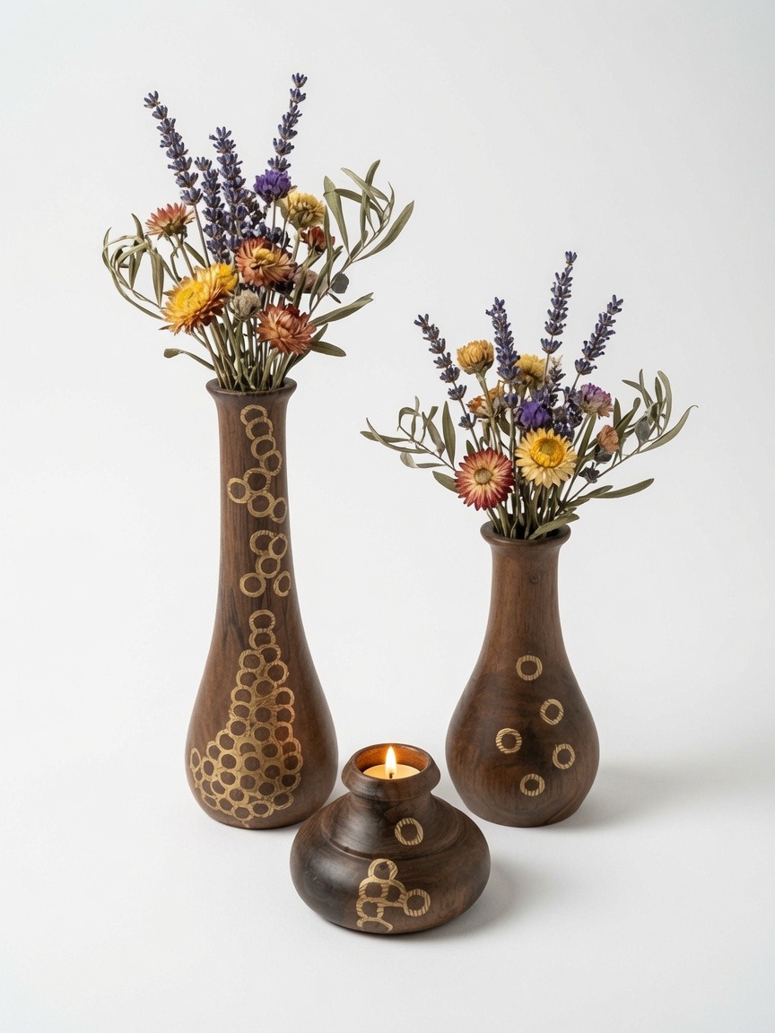 Trio of Flower Holders